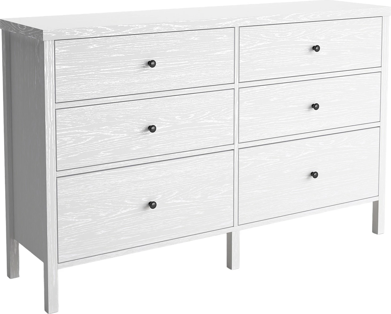 Komodë Hanah Home, FRN-10017, ngjyrë druri dhe e bardhë