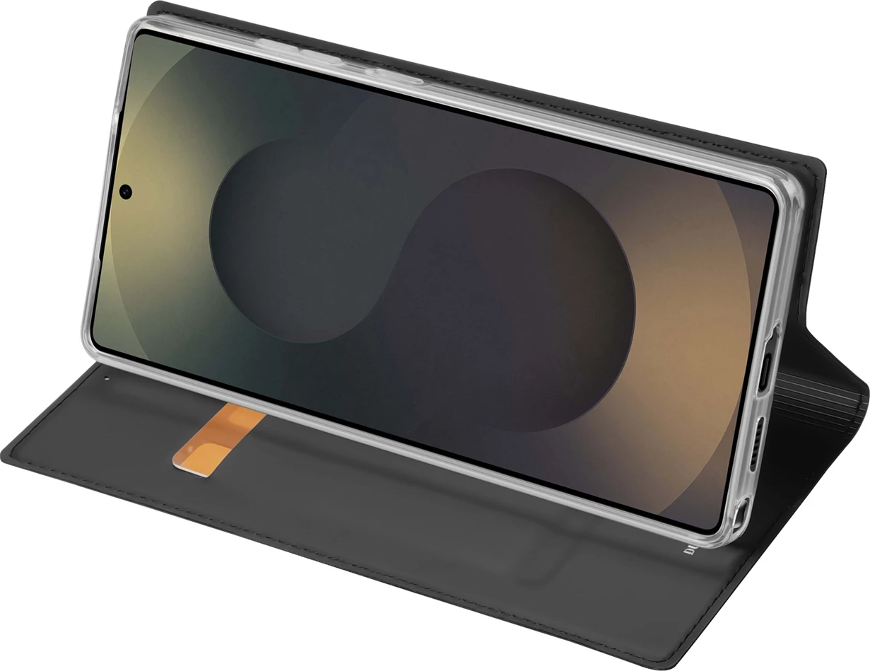 Mbështjellës Dux Ducis Skin Pro për Samsung Galaxy S26 Ultra, flip me portofol dhe stand, i zi