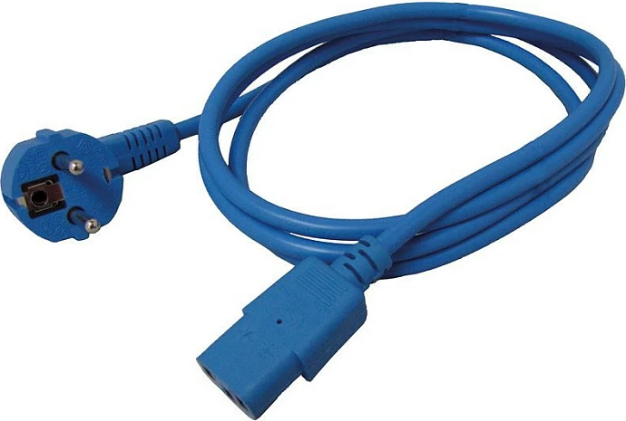 Kabllo rryme ROLINE CEE7/7 në IEC C13, 1.8 m, blu