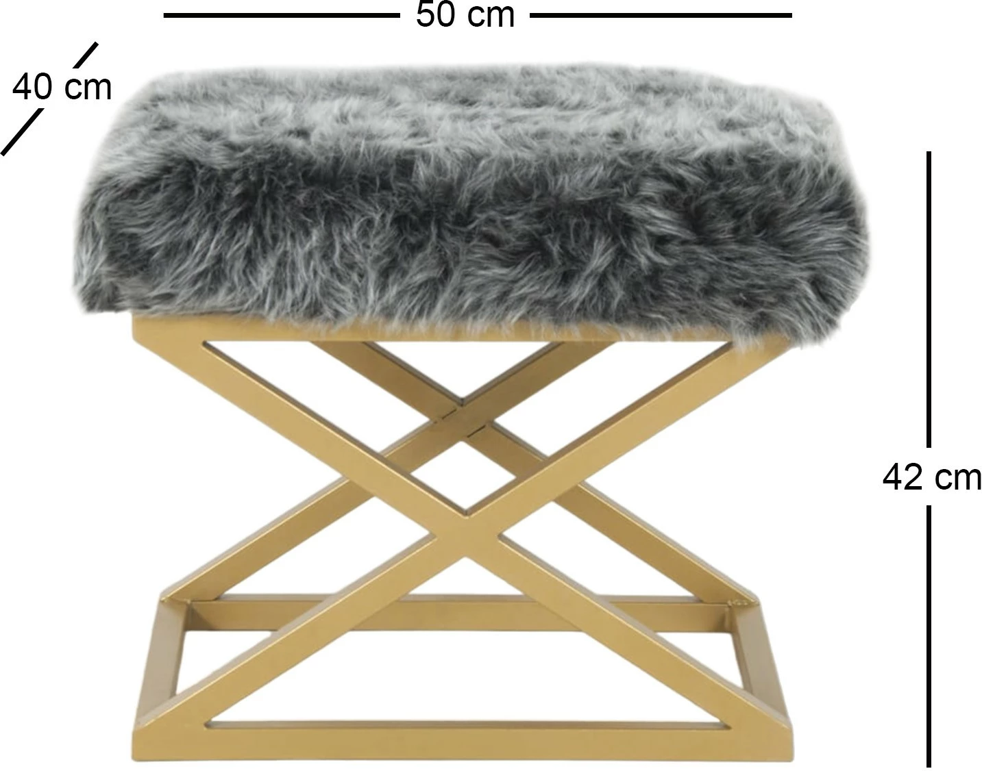 Puf Atelier del Sofa, pelush Capraz, ari, gri