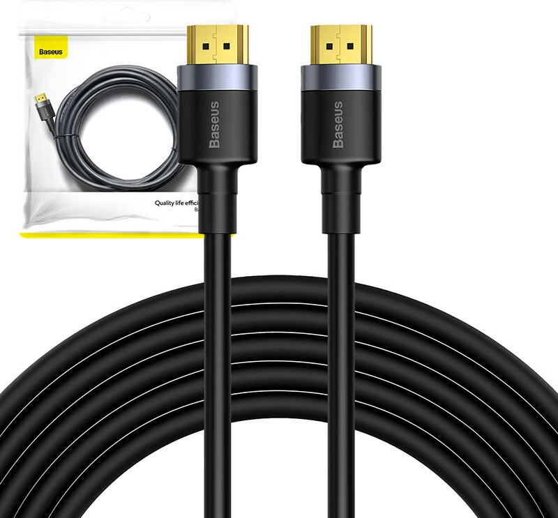 Kabllo HDMI Baseus Cafule, 5m, 4K@60Hz, HDMI 2.0, E zezë