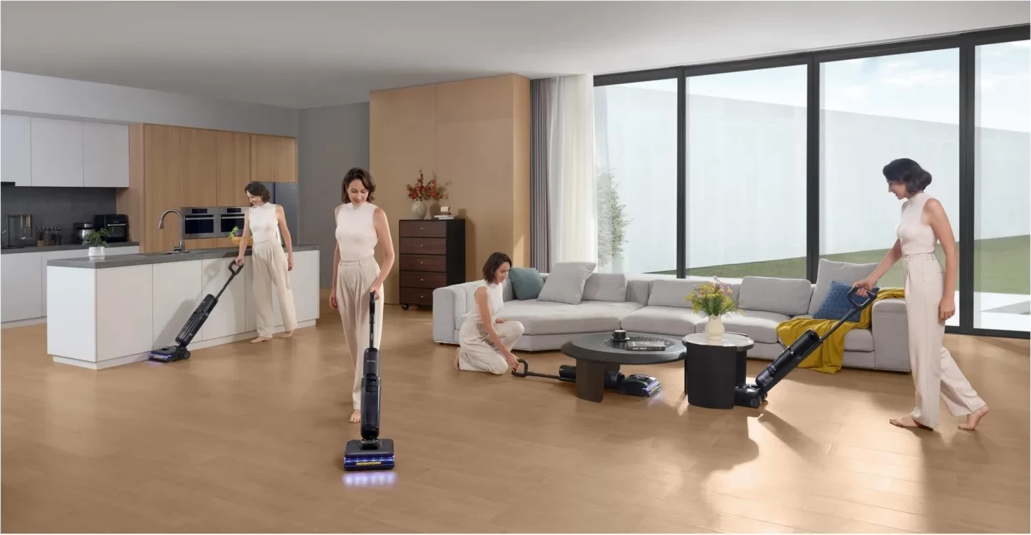 Pastrues dyshemeje Tineco Floor One S7 Stretch Steam Plus, me avull, i zi