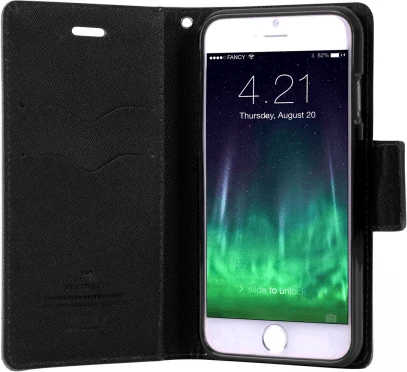 Mbështjellës Goospery Fancy Diary Flip Cover për iPhone 6 Plus 5.5", Pink Blue