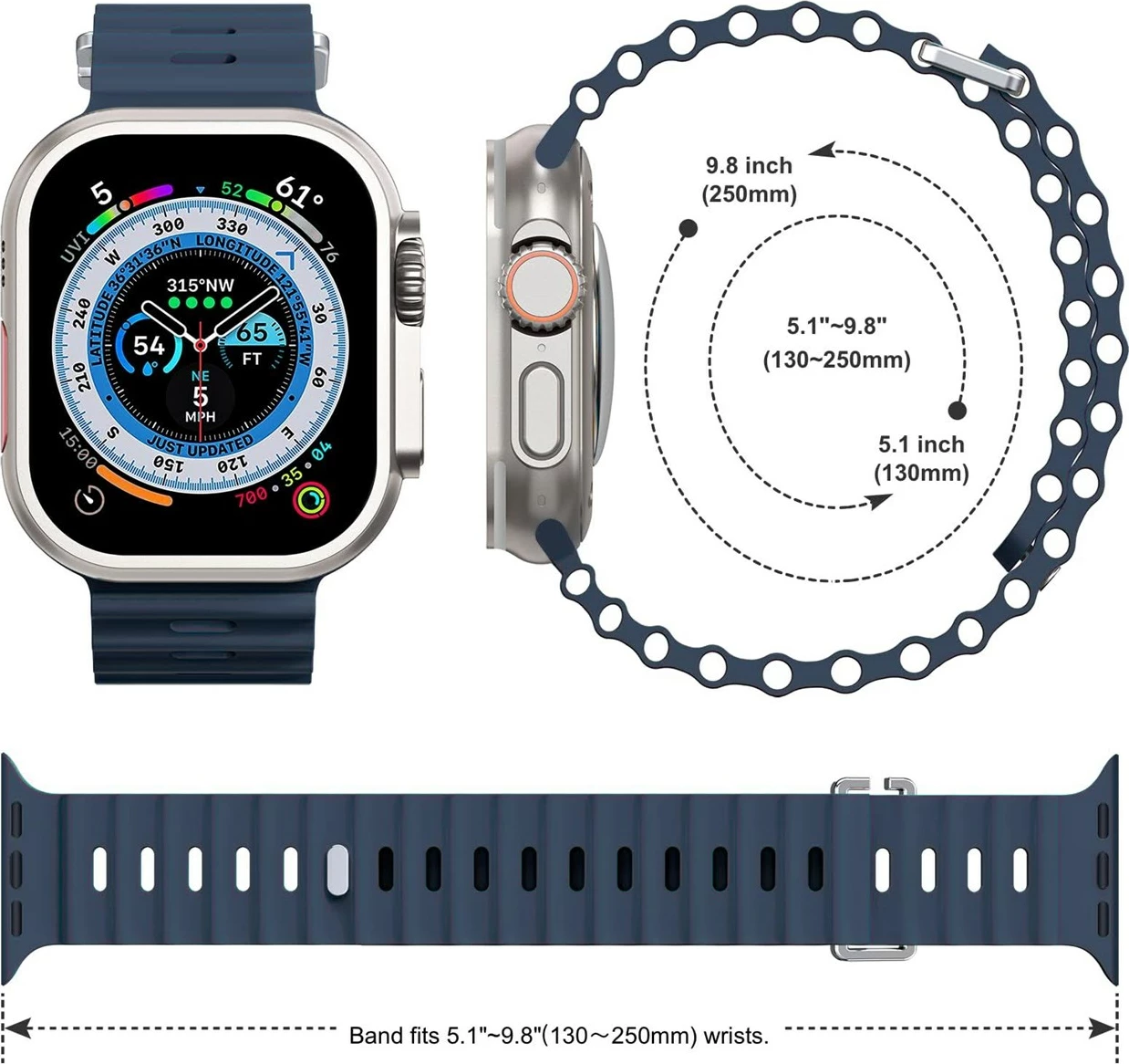 Orë e mençur T800 ULTRA, e zezë