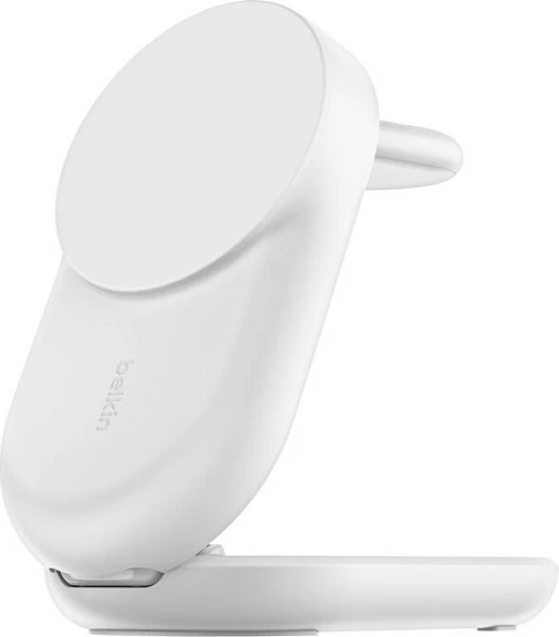 Karikues wireless Belkin Qi2 3-në-1, 25W, USB-C, kabllo 1.5m, i bardhë