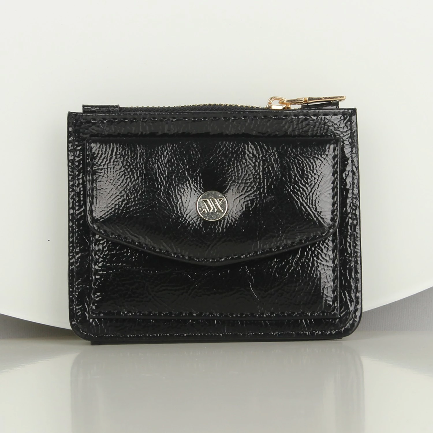 Portofol prej lëkure, ngjyrë e zezë, Zoozie Bags, 1241