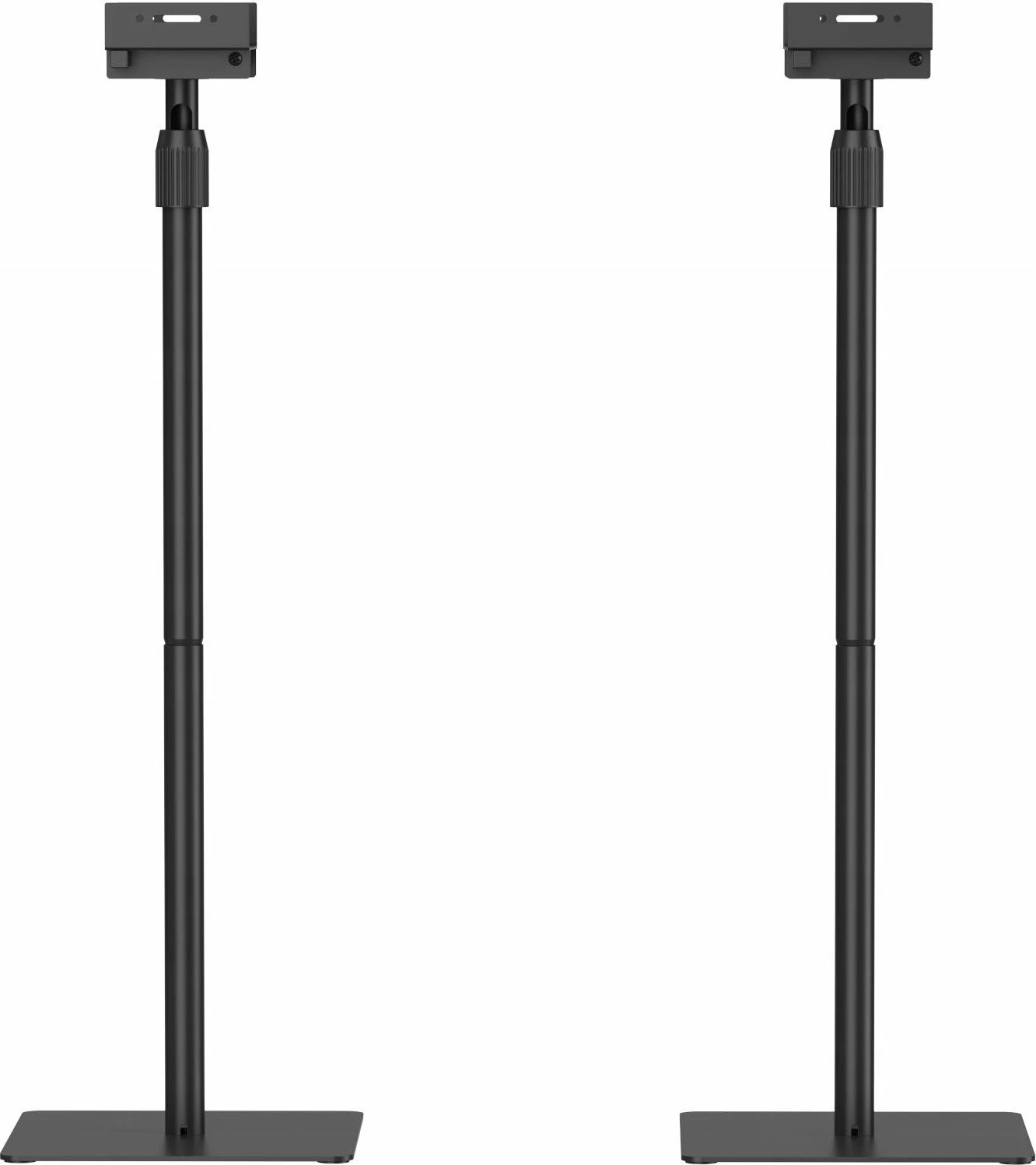 Stenda për monitorë studio Mozos MSS6-SET-PRO, lartësi e rregullueshme 848-1118 mm, 2 copë, e zezë