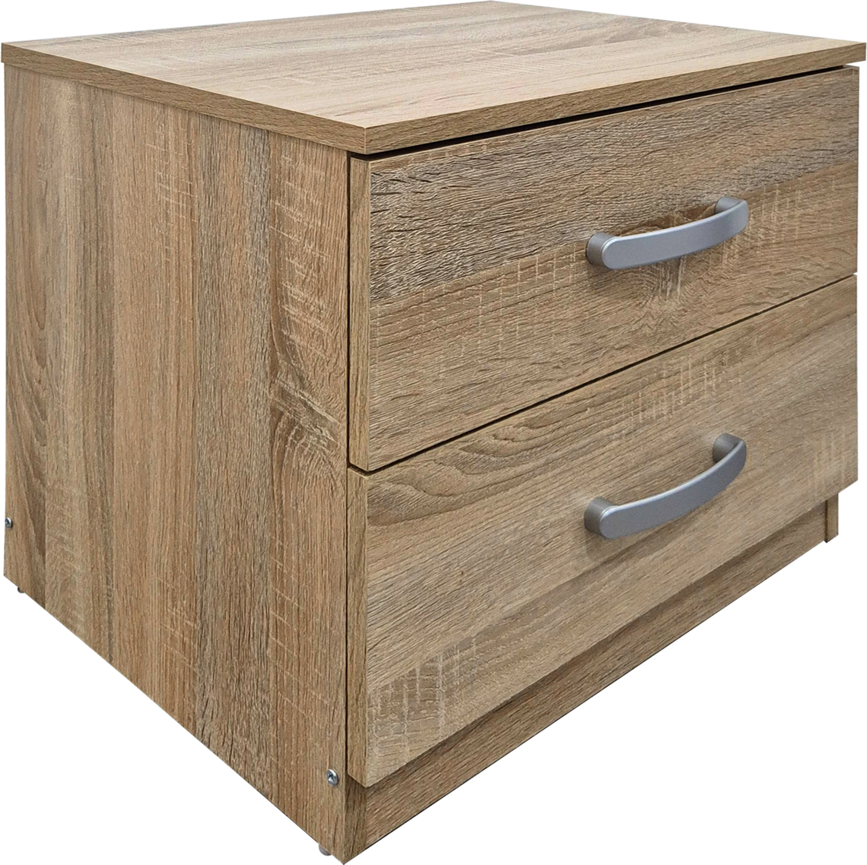 Set dhome gjumi Athos, ngjyrë sonoma, krevat 160x200cm, set 3 pjesësh