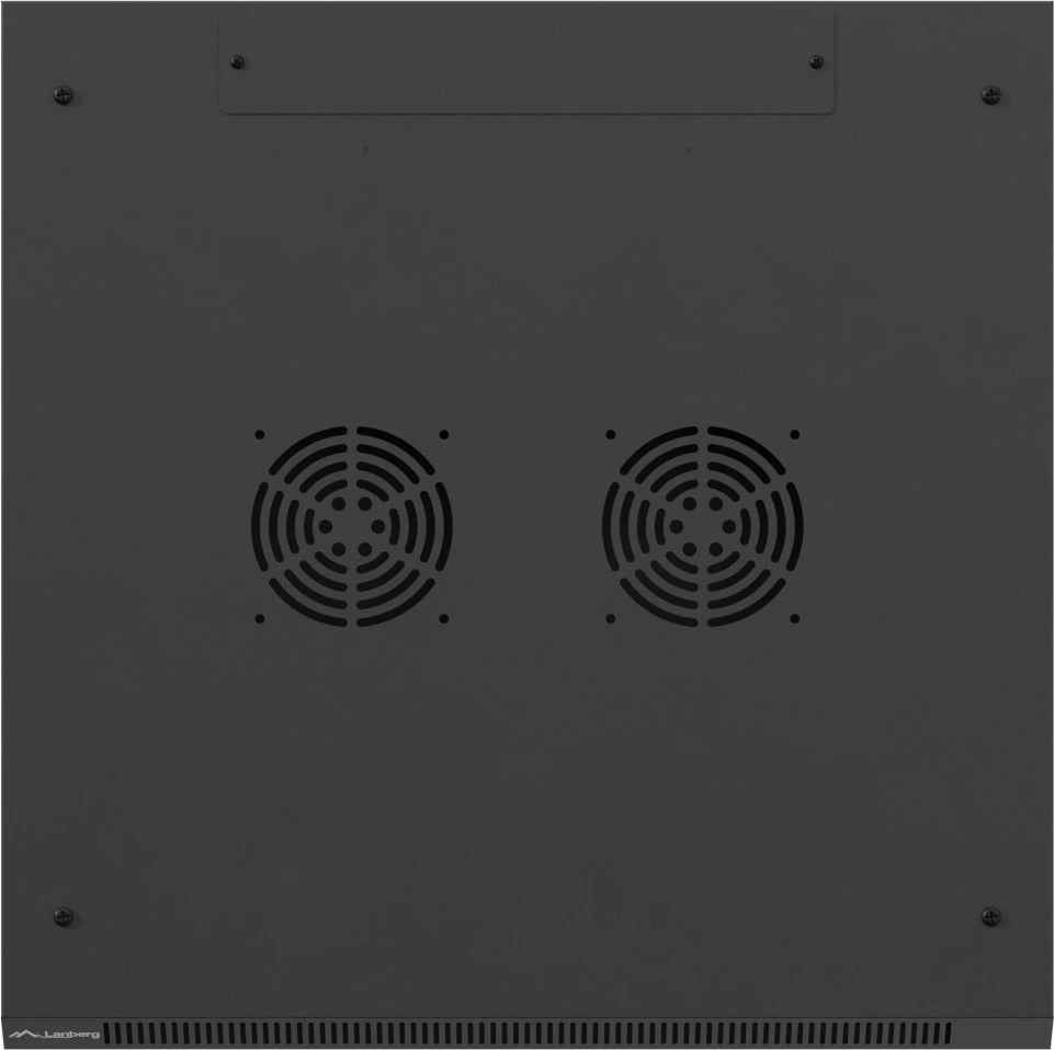 Kabinet rack muror, Lanberg, WF01-6609-23B, 19" 9U 600x600, derë e perforuar, kapacitet 60 kg, IP20, Flat Pack, e zezë