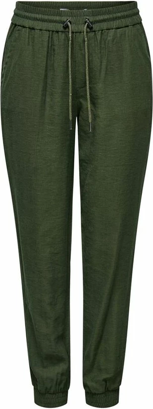 Pantallona për femra Only KELDA-EMERY MW Pull-Up 15203946, jeshile ulliri