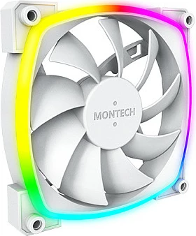 Ventilator për kasë Montech AX120 PWM 120mm, ARGB, 4-pin, i bardhë