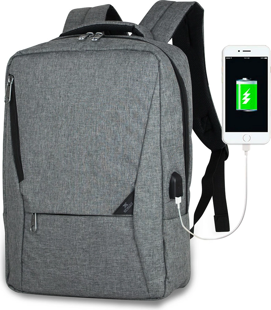 Çantë shpine për laptop, ngjyrë gri, Zoozie Bags 0102