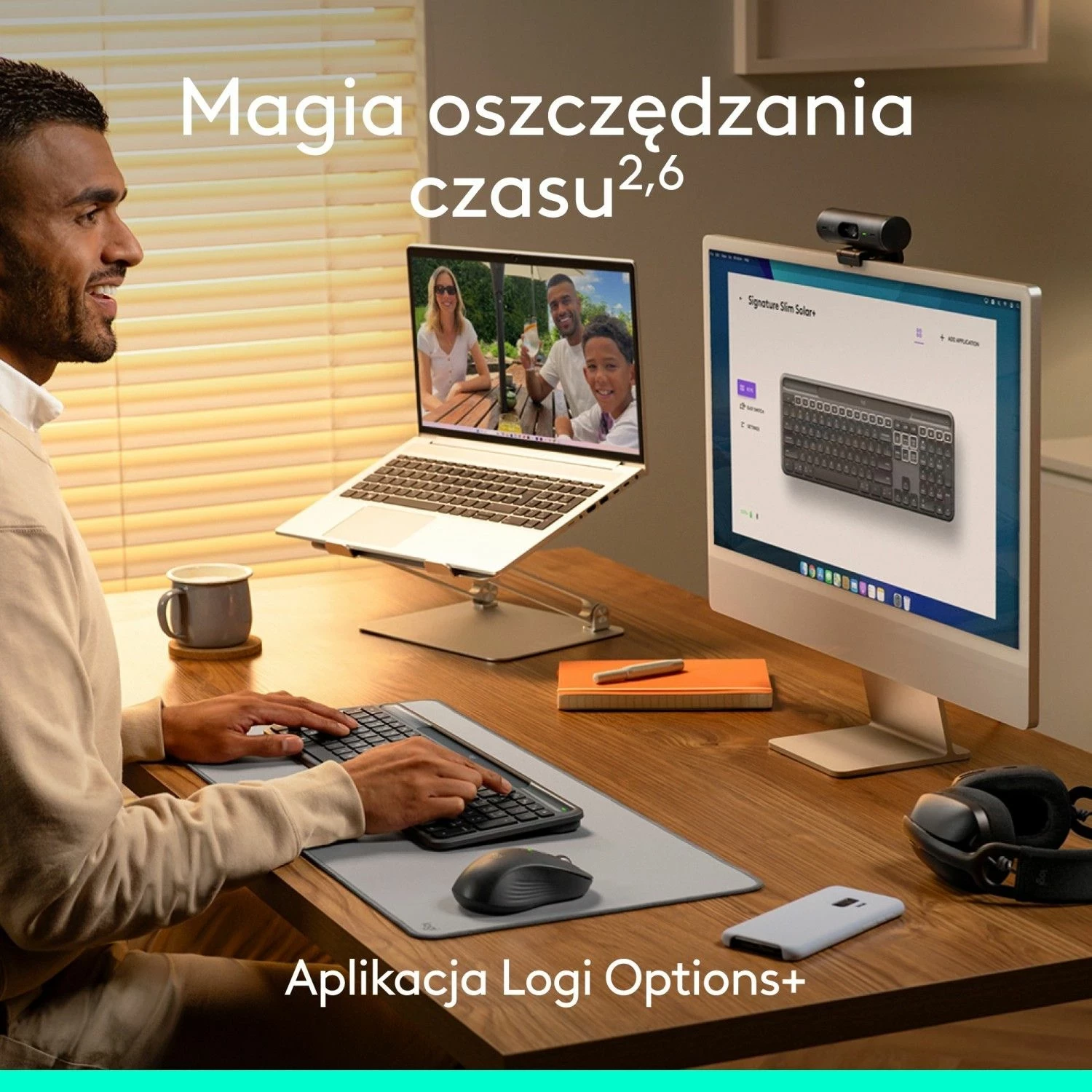 Tastierë Logitech Signature Slim Solar+ grafit