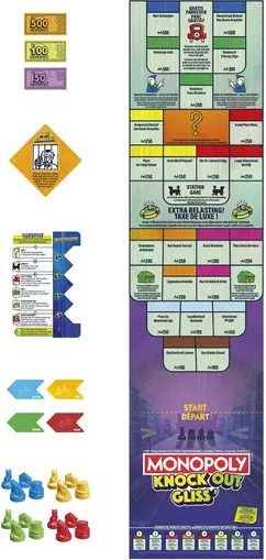 Monopoly Knockout Family Party Board Game