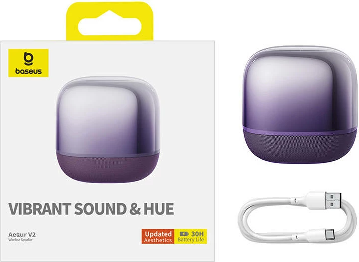 Altoparlant wireless Baseus AeQur V2, Bluetooth, 30h, 1800mAh, vjollcë