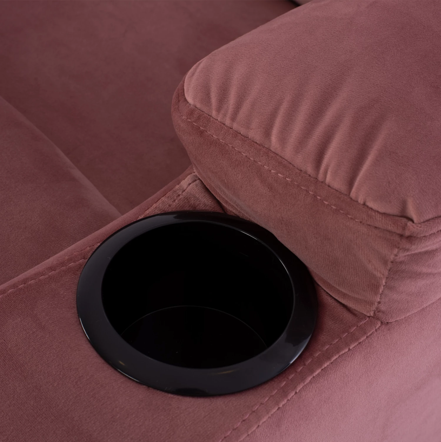 Karrige relaksuese FH0122.12, kadife rozë e pluhurosur, mekanizëm shtrirjeje, 80x95x103