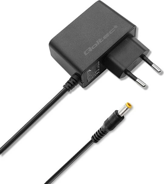 Kasë furnizimi Qoltec 52401, 12V, 1A, 12W, 5.5x2.5mm, e zezë