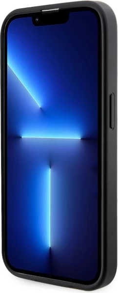 Mbështjellës Guess GUHMP14LHGCFSEK për iPhone 14 Pro 6.1", G Cube Stripes, MagSafe, zi