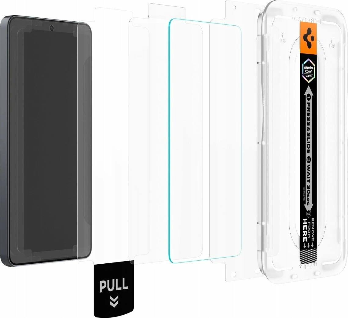 Xham i kalitur mbrojtës ekrani Spigen Glas.tR EZ Fit Pro Anti-Reflection për Samsung Galaxy S26 Ultra, 2 copë, transparent