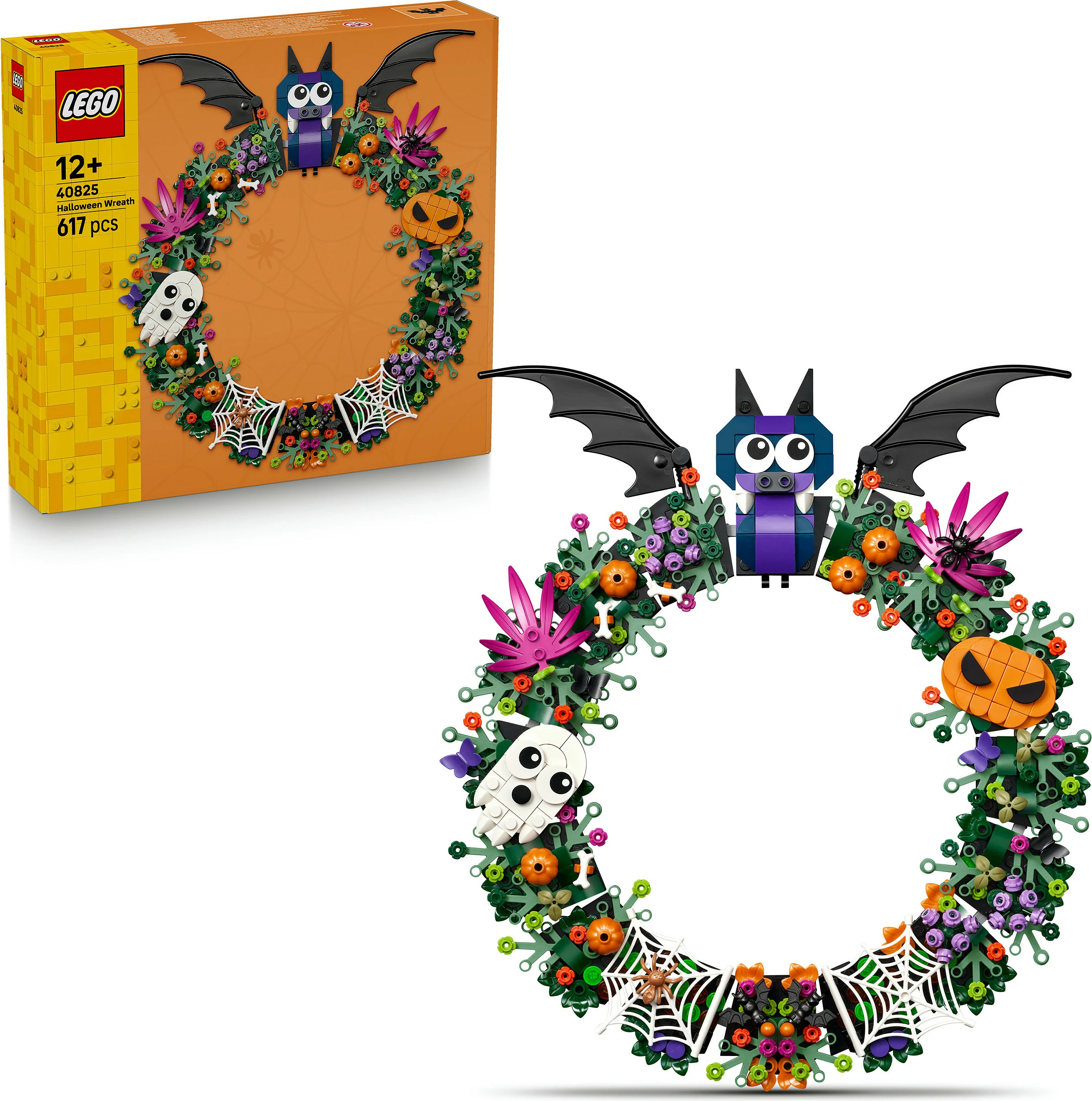 Set LEGO Halloween Wreath 40825, 617 copë, 12+, shumëngjyrësh