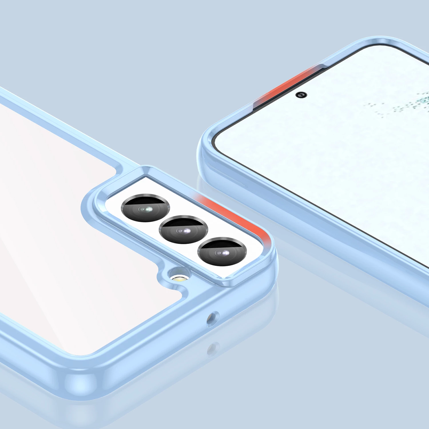 Mbështjellës Hurtel Outer Space Case për Samsung Galaxy S23+, kornizë xhel, kaltër