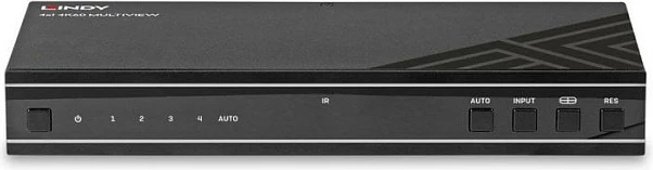 Switch HDMI LINDY 4x1 Multiview 4K60, 18 Gbps, metal, i zi