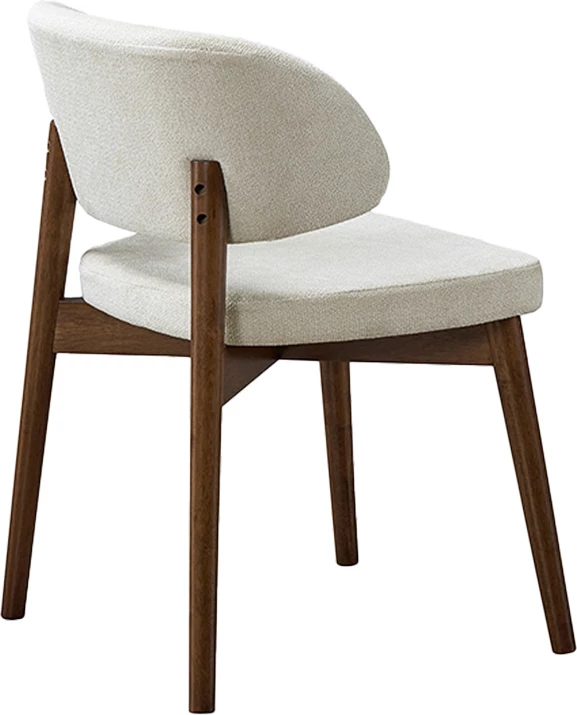 Karrige Siena, dru kauçuku, ngjyrë arre-ecru, set prej 2 copash, 48x50x81cm