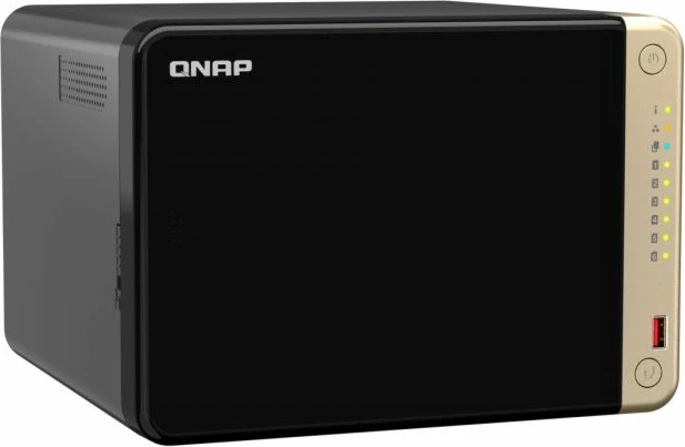 server NAS QNAP TS-664-8G, 6-bay, 8GB RAM, 2x2.5GbE, HDMI 4K, e zezë