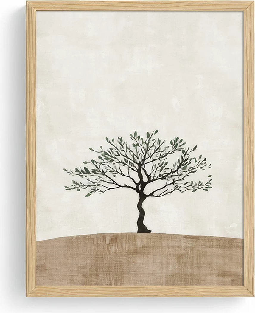 Pikturë dekorative me kornizë MDF, Wallity, Huhu734, shumëngjyrëshe, 50x35cm