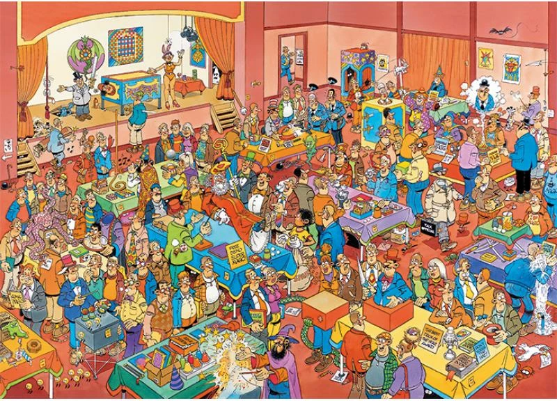 Puzzle, Jumbo Jan van Haasteren The Magicians Fair, 1000 copë