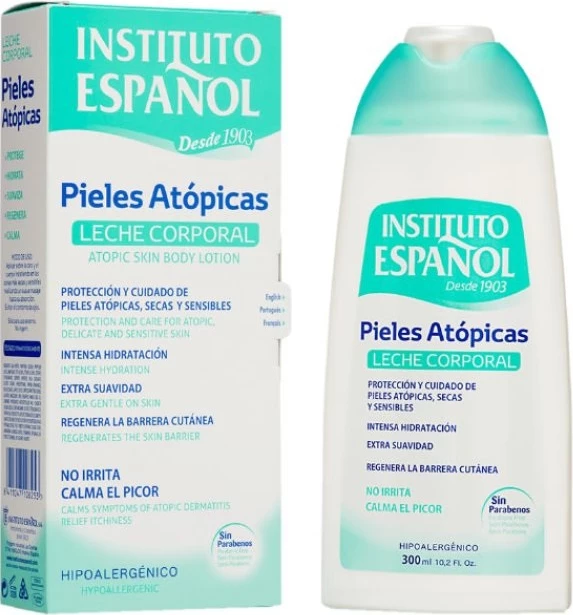 Qumësht trupi Instituto Espanol Atopic Moisturizing për fëmijë dhe të rritur, 300ml