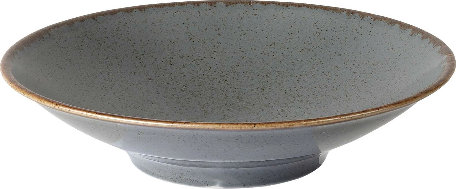 Pjatë me këmbë Porland Seasons Stone Ø260mm, H62mm, 1300ml, gri e errët, set 6 copë