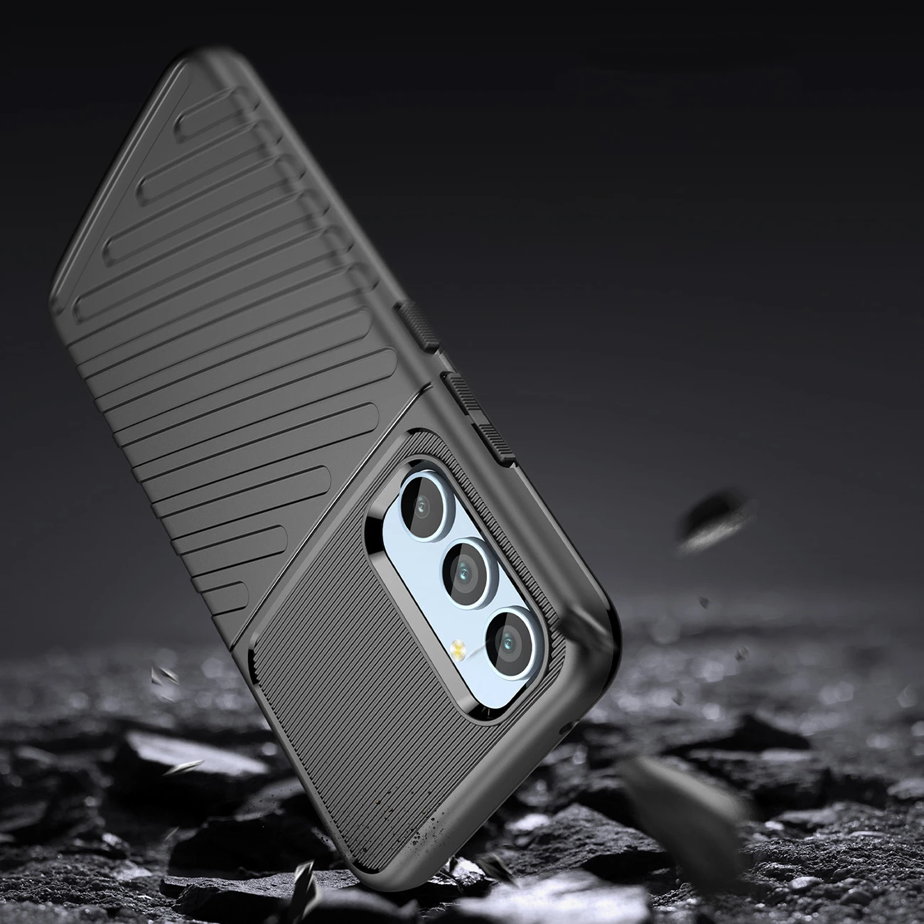 Mbështjellës Hurtel Thunder Case për Samsung Galaxy A54 5G, TPU, i zi