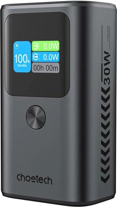 Powerbank Choetech B701, 10000mAh, 30W, Gri