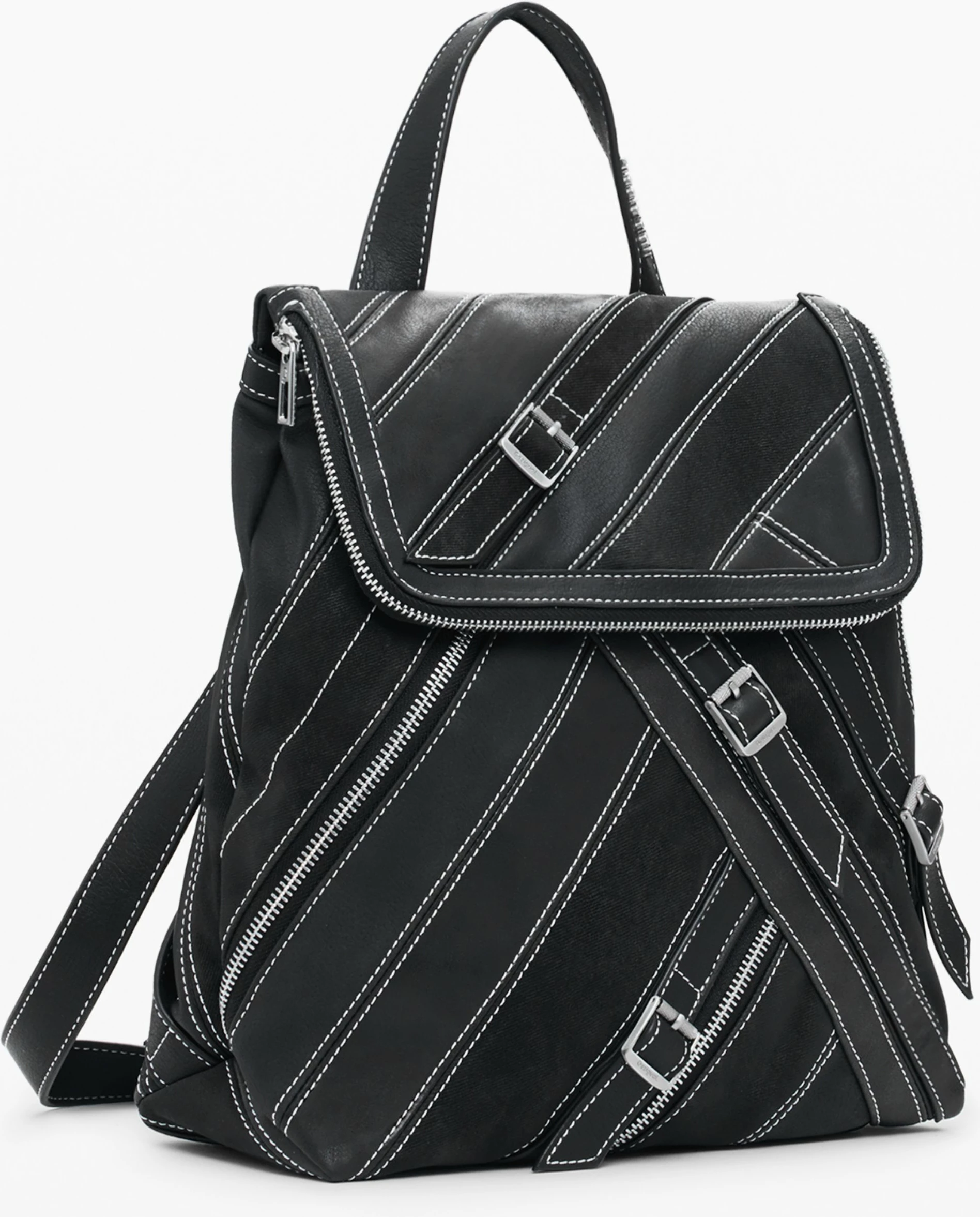 Çantë shpine DESIGUAL Fibonacci Hampton femra, e zezë