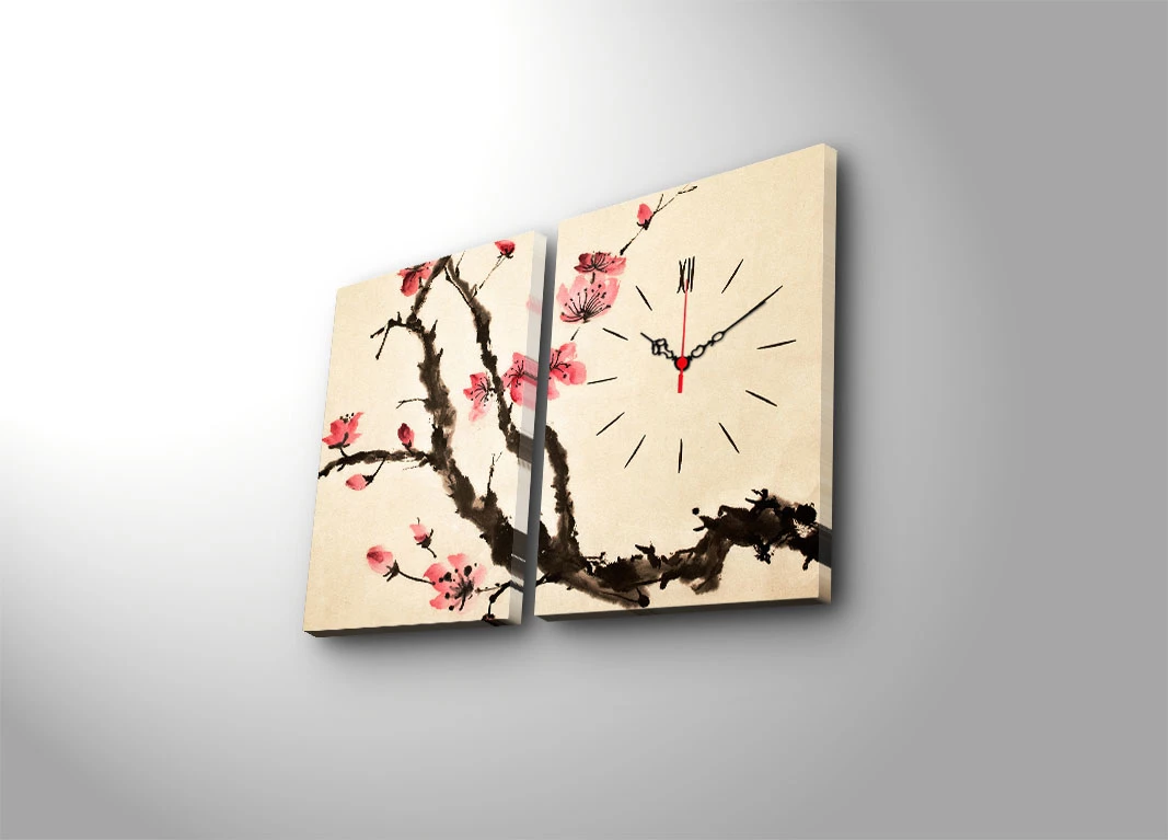 Orë muri dekorative në kanavacë (2 copë), Wallity, 2P3040CS-126