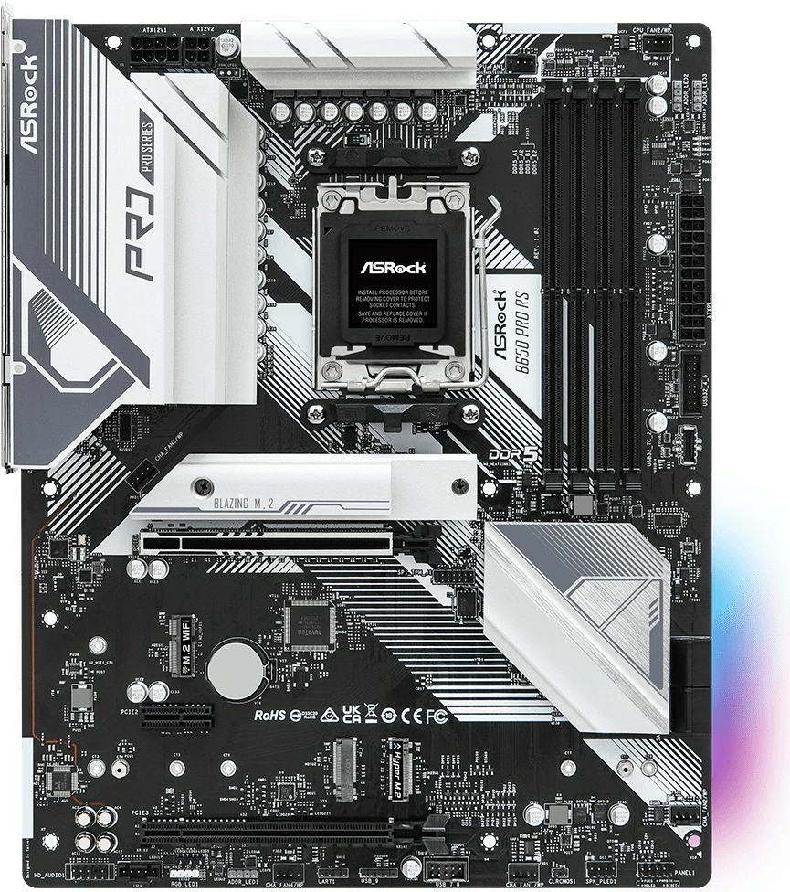 Pllakë amë ASRock B650 Pro RS, Socket AM5, DDR5, 128 GB