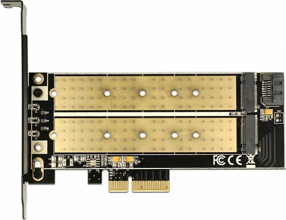 Kartë zgjerimi PCIe DeLOCK 89630, adaptor M.2 SATA + M.2 PCIe, SATA 3.0, ftohje pasive