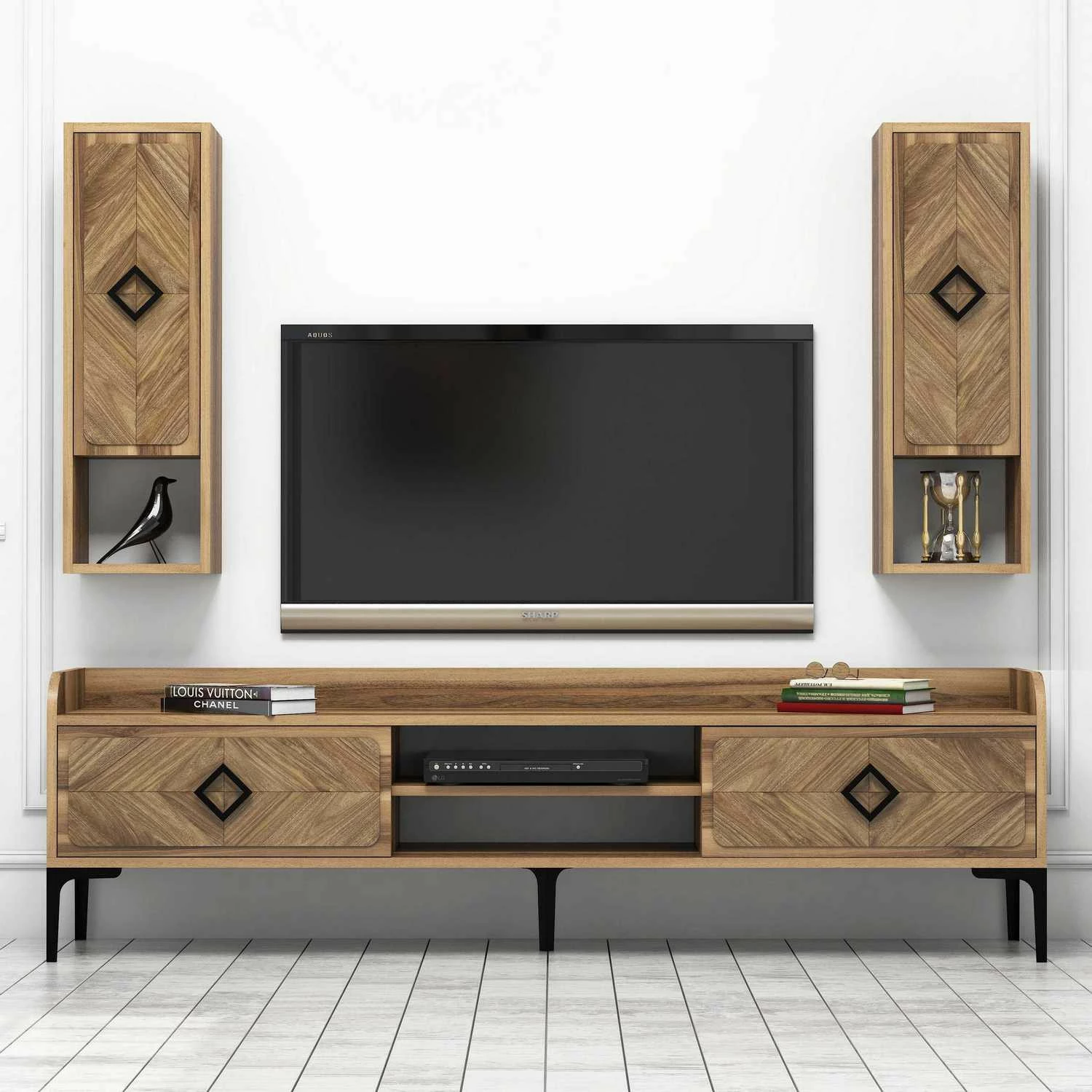 Komodë TV Hanah Home Samba, ngjyrë arre