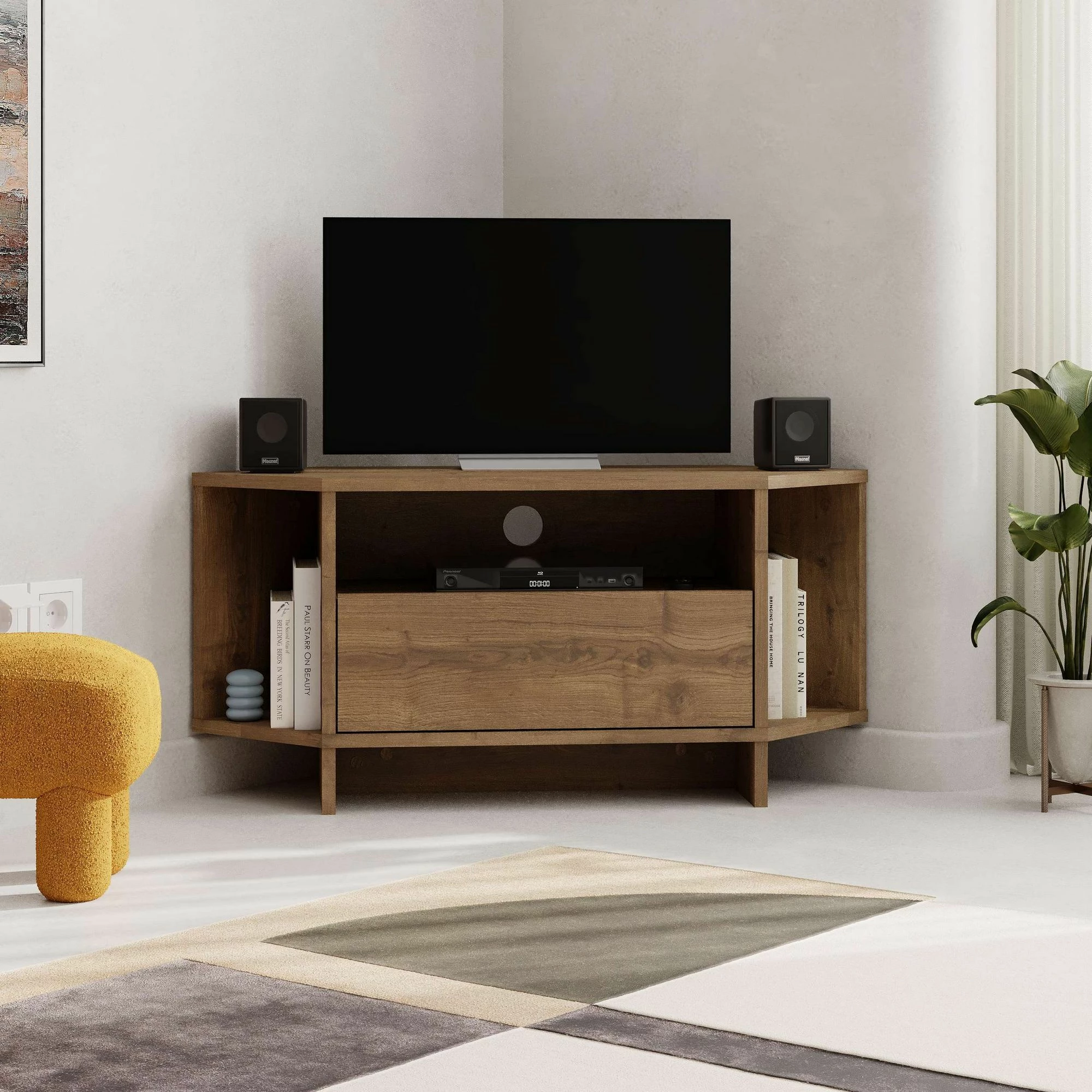 Komodinë TV Skye Decor, ngjyrë Hitit, Viva