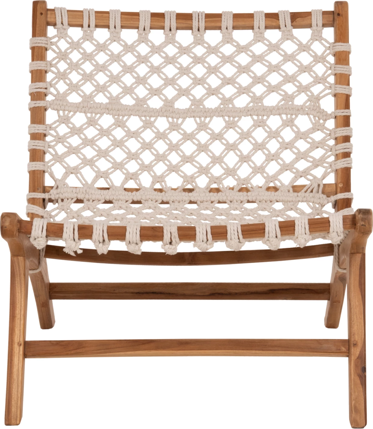 Karrige ANTIB FH9466.01 dru TEAK natyral dhe litar i bardhë 65x78x68Hcm