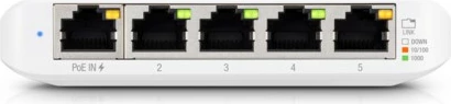Switch Ubiquiti UniFi USW Flex Mini, EU, Bardhë