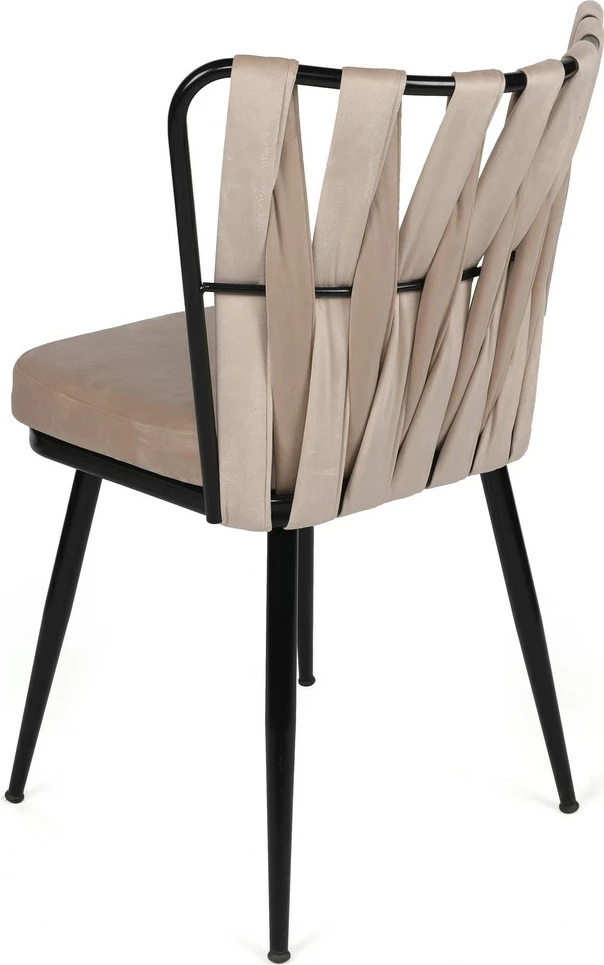 Set karrigesh (4 copë) Hanah Home, Kuşaklı-221 V4, krem dhe e zezë