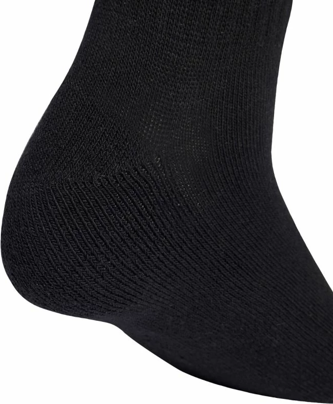 Çorape crew adidas Cushioned Linear KF9092, të zeza, 10 palë