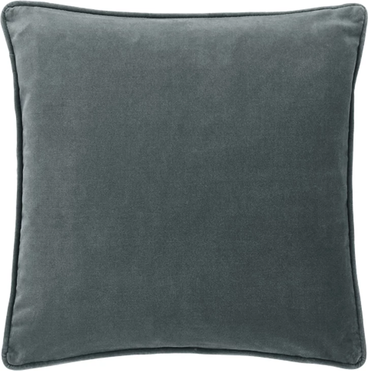 Jastëk dekorativ Nuvola, kadife, ngjyrë gri, 45x45cm