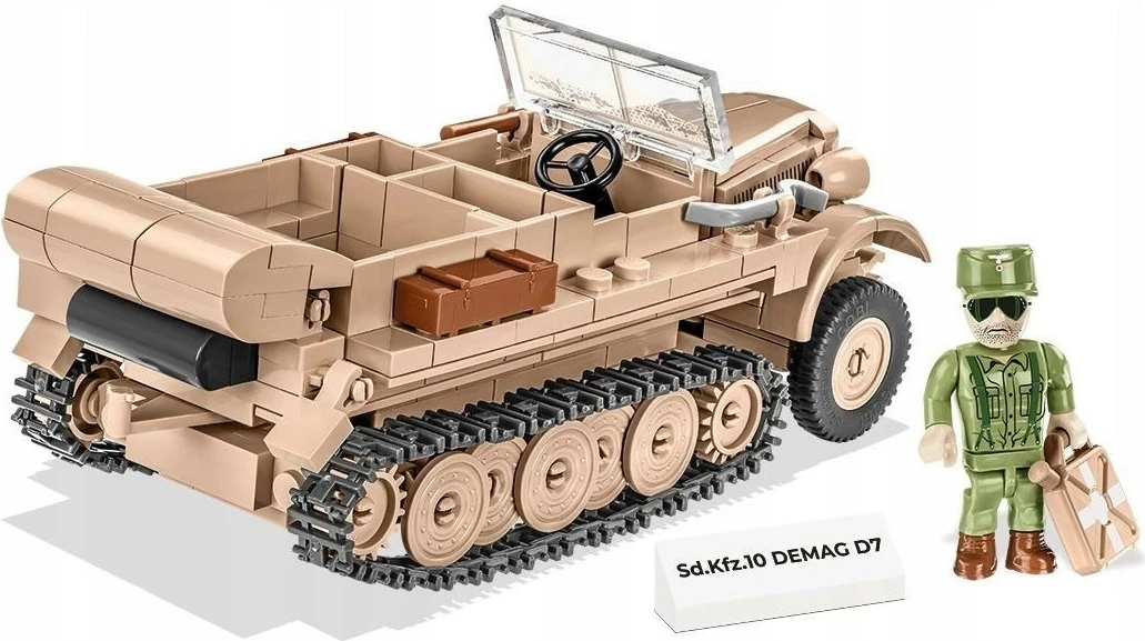 Set ndërtimi Cobi Klocki Sd.Kfz.10 DEMAG D7, 283 pjesë, 1:35, bezhë