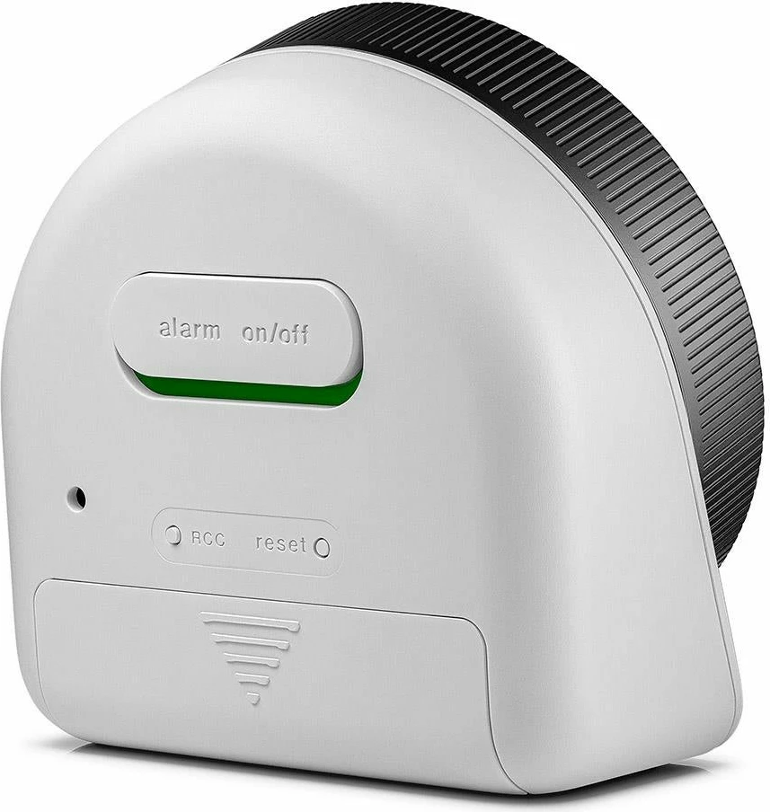 Orë alarmi Braun BC 24 W DCF, LCD, ndriçim i gjelbër/bardhë, zi/bardhë
