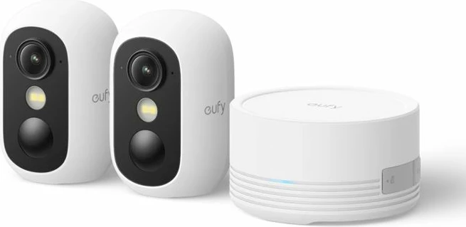 Kamerë sigurie ANKER eufy Security eufyCam C35 (E8110429) 1080p, wireless, IP67, microSD deri 256GB, e bardhë, set 2 kamera + bazë