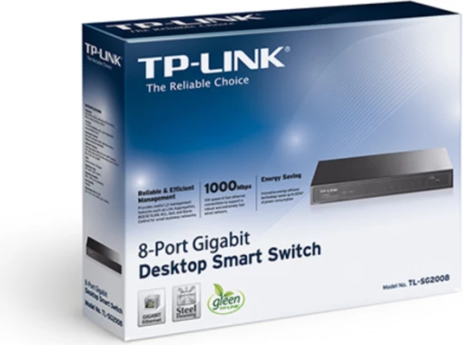 Switch TP-LINK TL-SG2008 8 porta Gigabit Smart, i zi