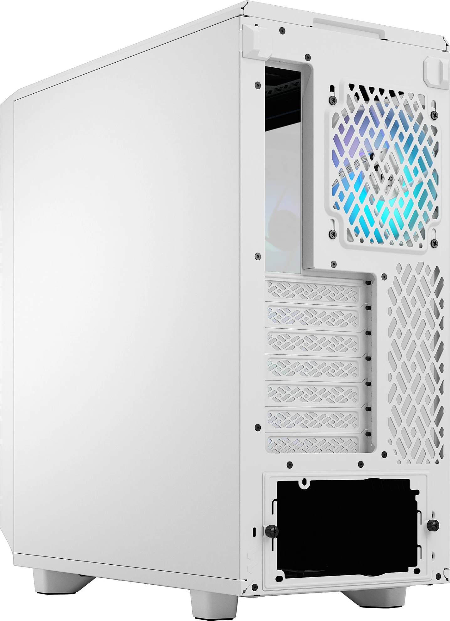Kasë Fractal Design Meshify 2 Compact RGB, Midi Tower, Tempered Glass, e bardhë
